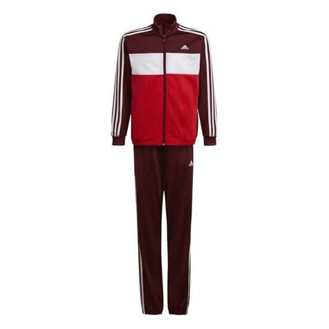 wit met rood adidas trainingspak